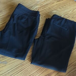Talbot's Black Straight Pant Bundle Size Women's 14 Side Zip Dress Pant